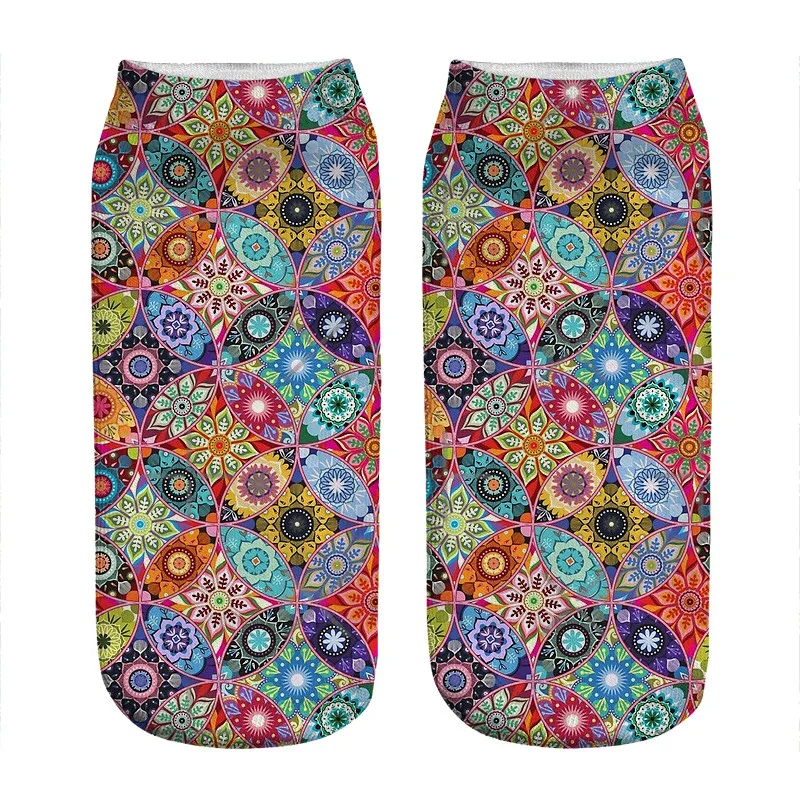 

Women's socks kawaii Mountain Fog landscape Printed Socks Woman harajuku Happy Funny Novelty cute girl gift Socks for women