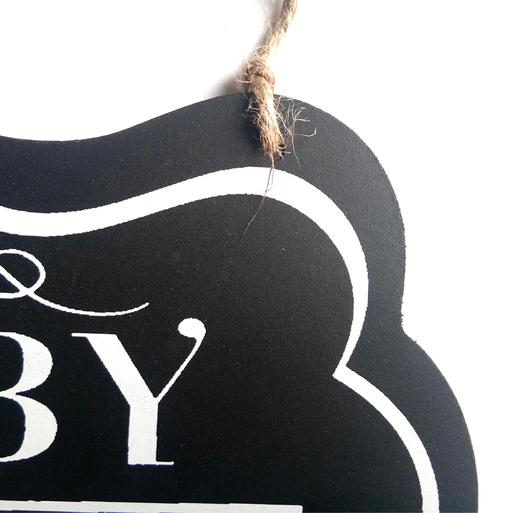 Горячий настенный орнамент окрашенный налет дерево декоративные Shhh Детские