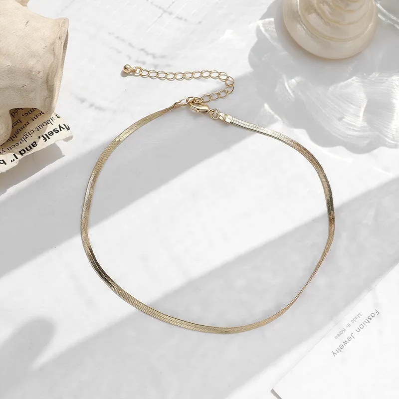 

Simple Hip-Hop Choker European And American Necklace Clavicle Chain Korean Temperament Personality Short Necklace