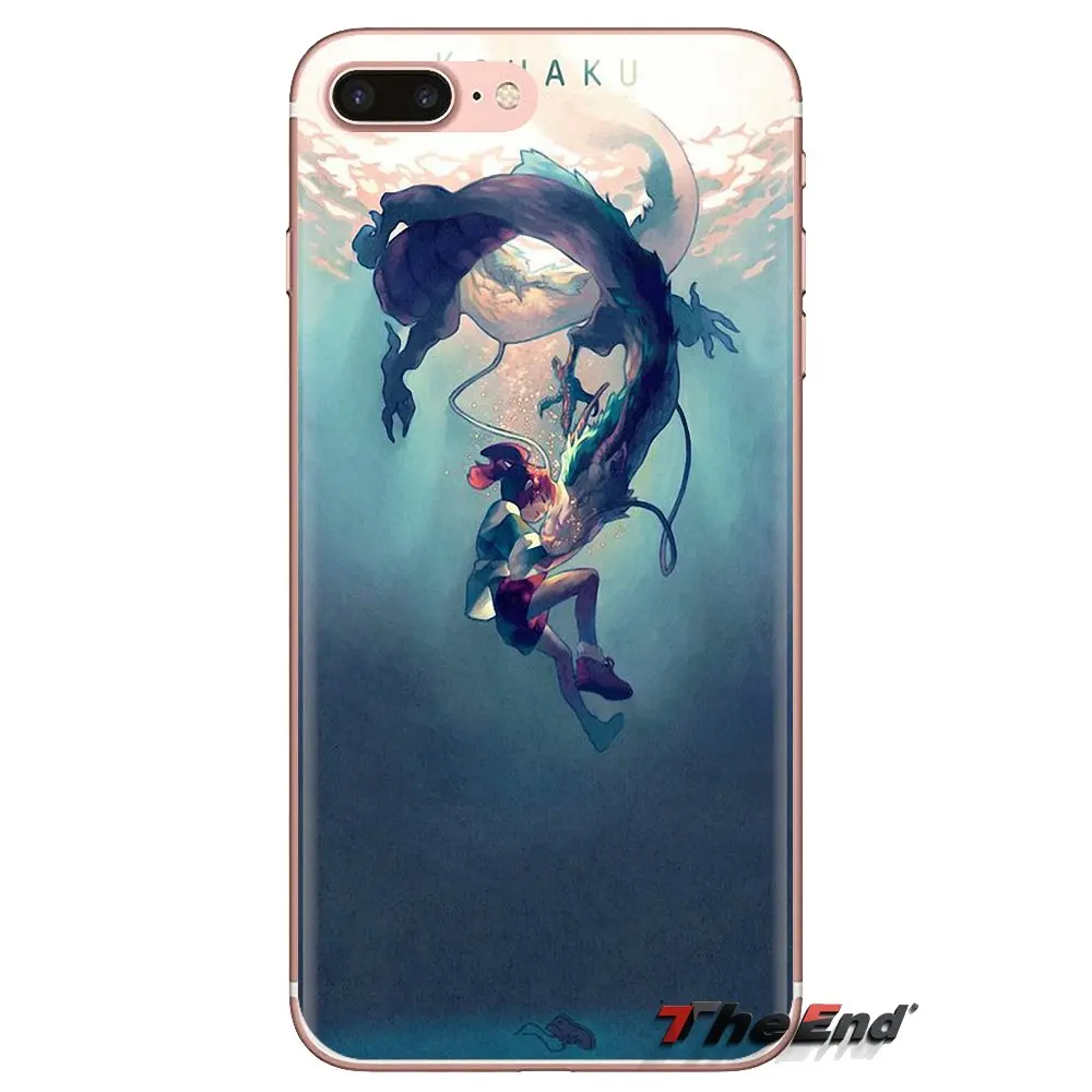 Cartoon Spirited Away No Face TPU Bag Case For iPhone XS Max XR X 4 4S 5 5S 5C SE 6 6S 7 8 Plus Samsung Galaxy J1 J3 J5 J7 A3 A5 |