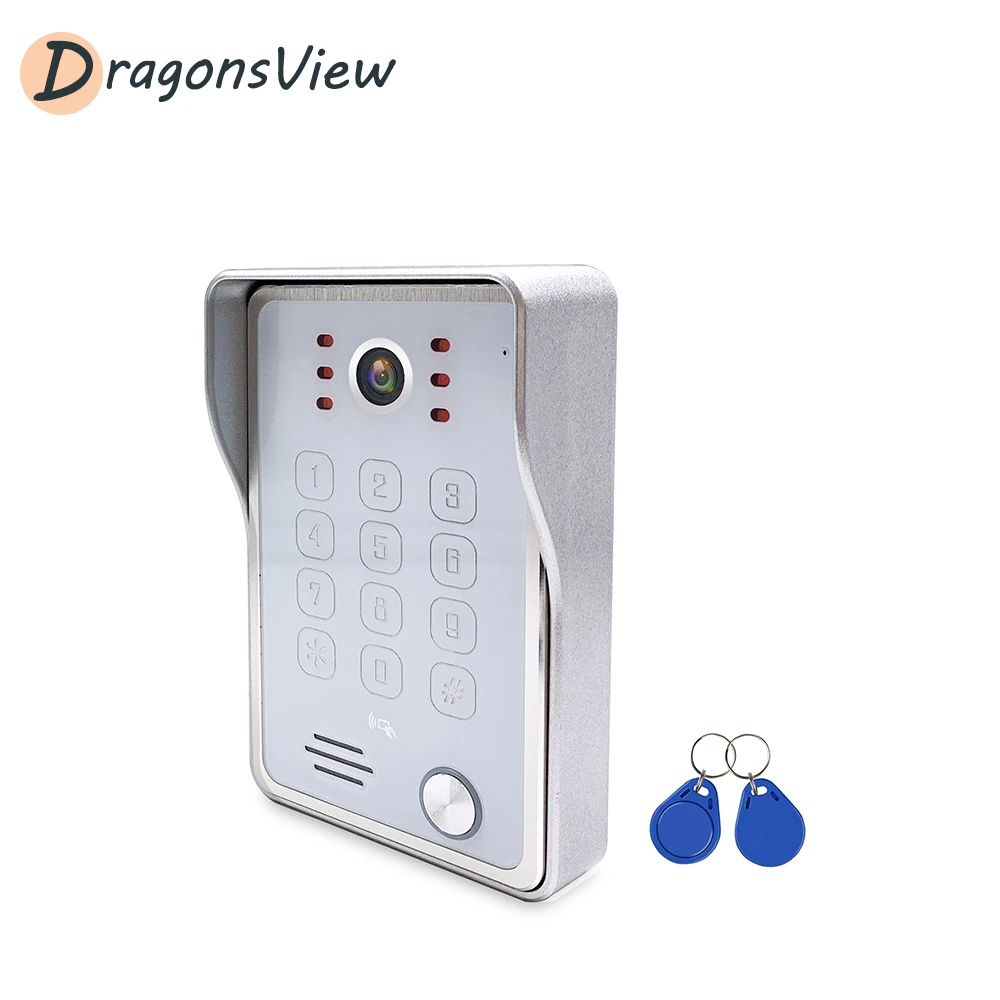 Видеодомофон DragonsView с поддержкой Wi-Fi беспроводной видеодомофон монитором 7