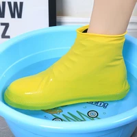 silicone rain boots waterproof shoe cover unisex outdoor solid quality non slip wear resistant reusable shoe cover