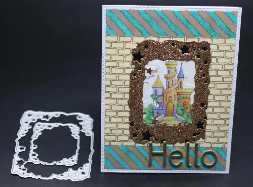 6.8X8.9CM YINISE металлические режущие штампы для трафареты для скрапбукинга собаки кость самодельный альбом Скрапбукинг карты украшение тиснение ремесло высечки вырезать умирают плесень Записки бумага ремесло нож плесень лезвие - Цвет: 6.8X8.9CM