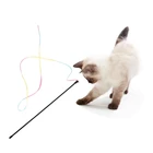 Милые забавные игрушки для кошек цветной жезл волшебная палочка Пластиковые Игрушки для питомцев kittine Интерактивная палочка товары для домашних животных *