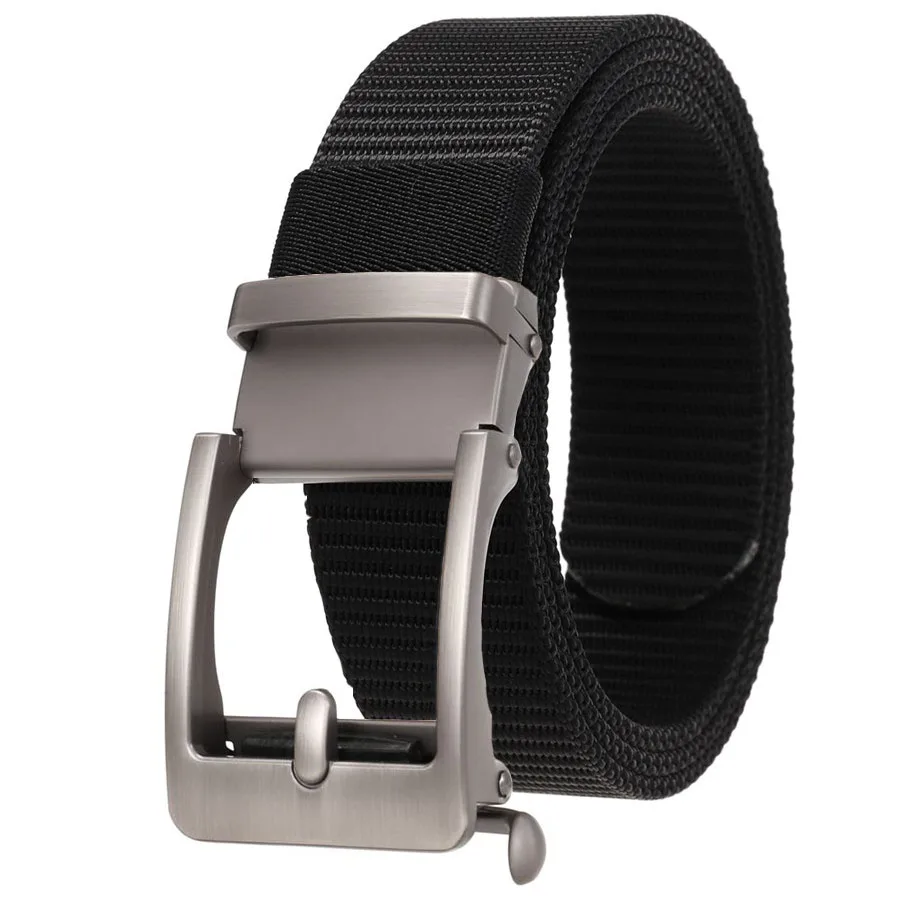 

Nylon Strap New Toothless Buckle Male Waistband Width:3.4cm Length:110-120cm More Color Men's Leather Belt