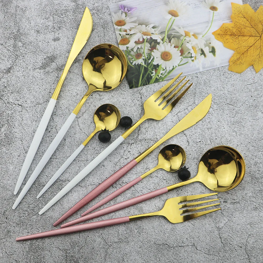 4 шт. столовые приборы из нержавеющей стали 304|Столовые сервизы| |