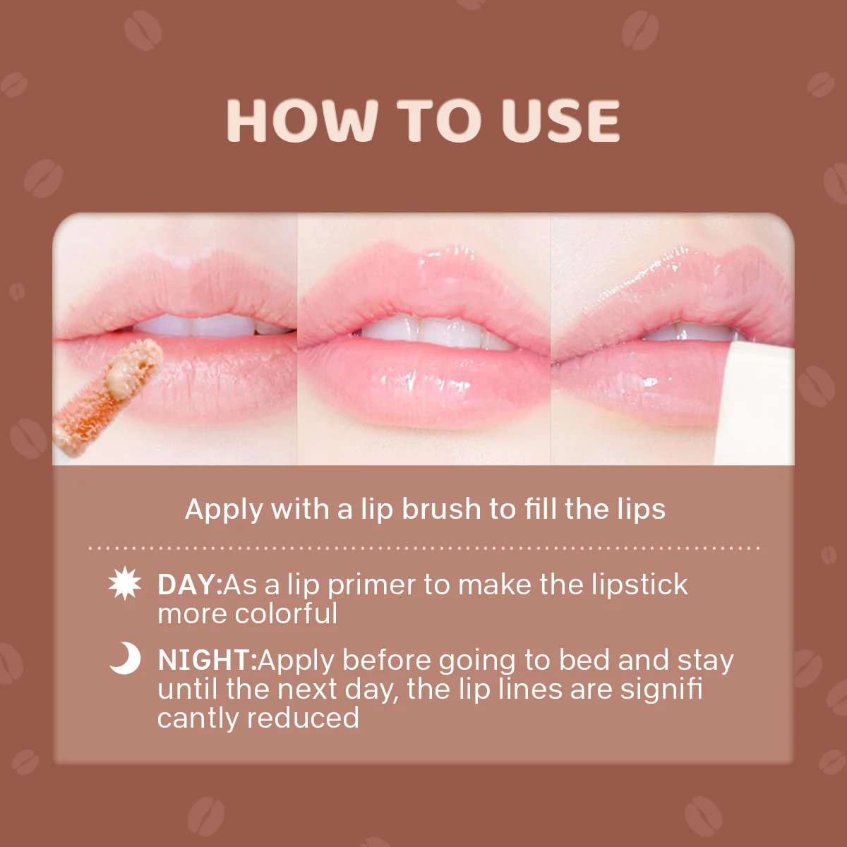 

Creative Coffee Moisturizing Lip Care Essence Balm Cream Repair Lipstick Primer Long-Lasting Nourishment Soften Dead Lip Gloss