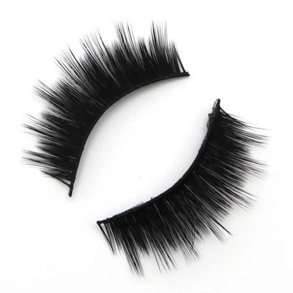 

3 пары натуральных подкручивающих накладных ресниц Echo-beauty, легкое удаление, водонепроницаемые толстые волоконные удлинители, ресницы для ж...