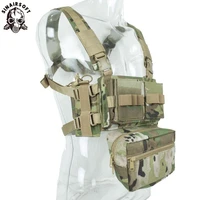 tactical mk3 chest rig micro chassis sack pouch h harness 5 56 7 62 m4 ak magazine insert airsoft paintball hunting vest nylon