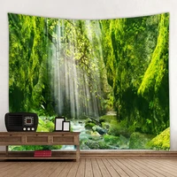 landscape and river scenery tapestry curtain dormitory decoration hanging cloth hanging curtain digital printing multiple specif