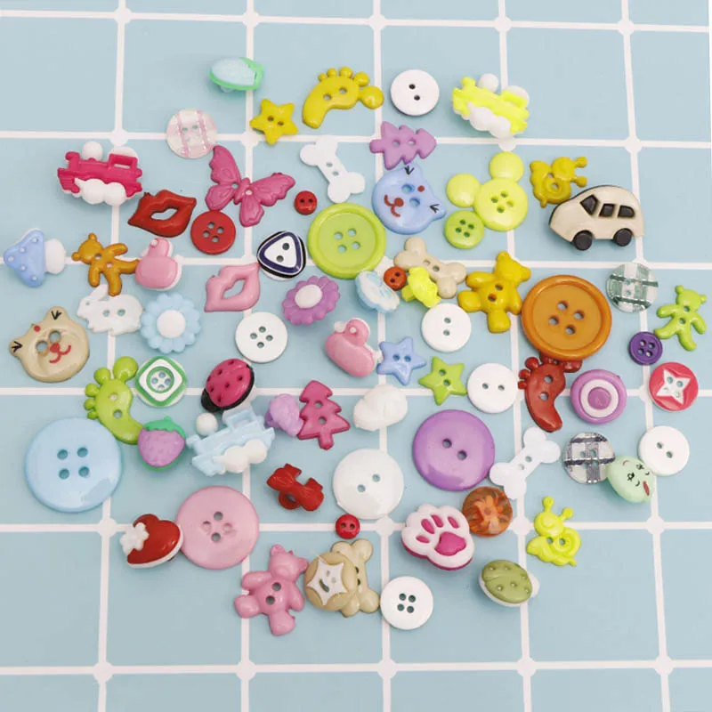 30pc Mixed Animals Wooden Buttons For Sewing Cloth Scrapbooking Crafts Plastic DIY Baby Clothing Accessories Decoration | Дом и сад