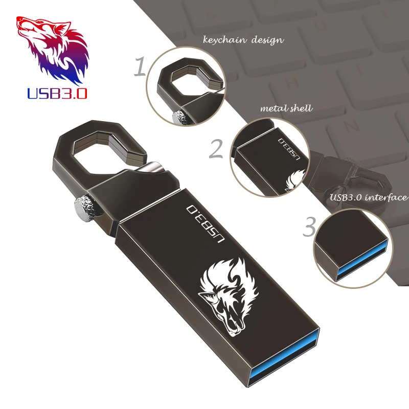 

new Usb flash drive 64GB 32GB 16GB 8GB 4GB pen drive 3.0 pendrive waterproof u disk memoria cel usb stick gift