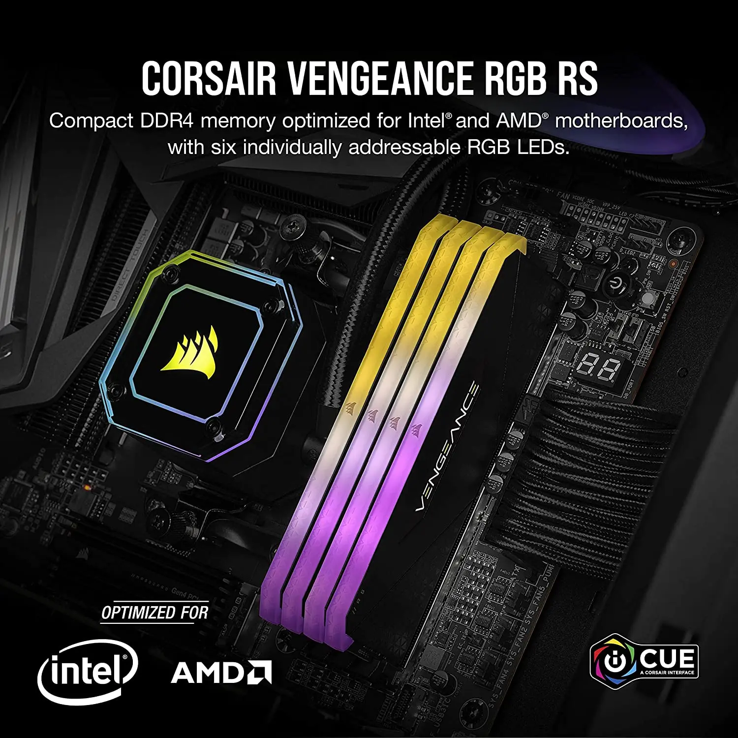 CORSAIR VENGEANCE RGB RS RAM 16GB 8GB 3200mhz 3600mhz DDR4 1 35 V 288 Pin двухканальная память для настольного