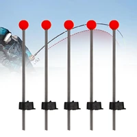 5pcs portable winter outdoor fishing red ball spring for boat sea ice fishing rod tools tackle accessories equipment