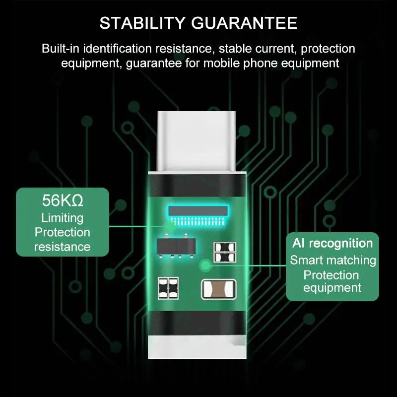 

Type C Male Connector to Micro USB Female Mini OTG Adapter Converter Fast charging and steady data transmission