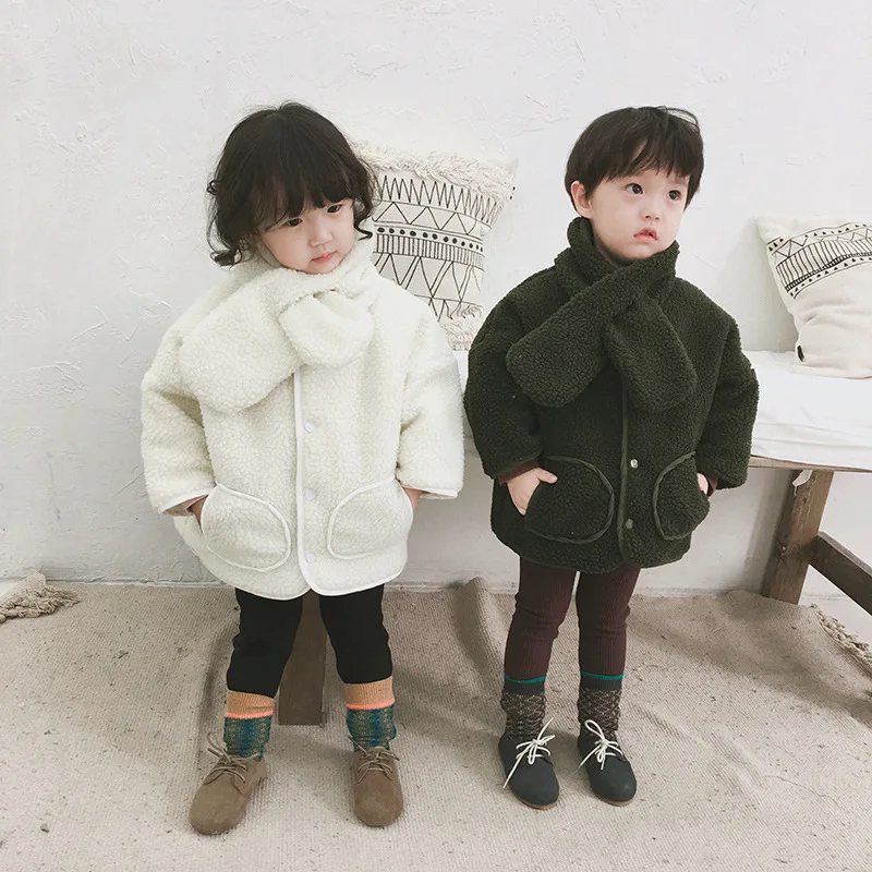 Зимнее Детское пальто новое поступление корейский стиль утолщенная модная