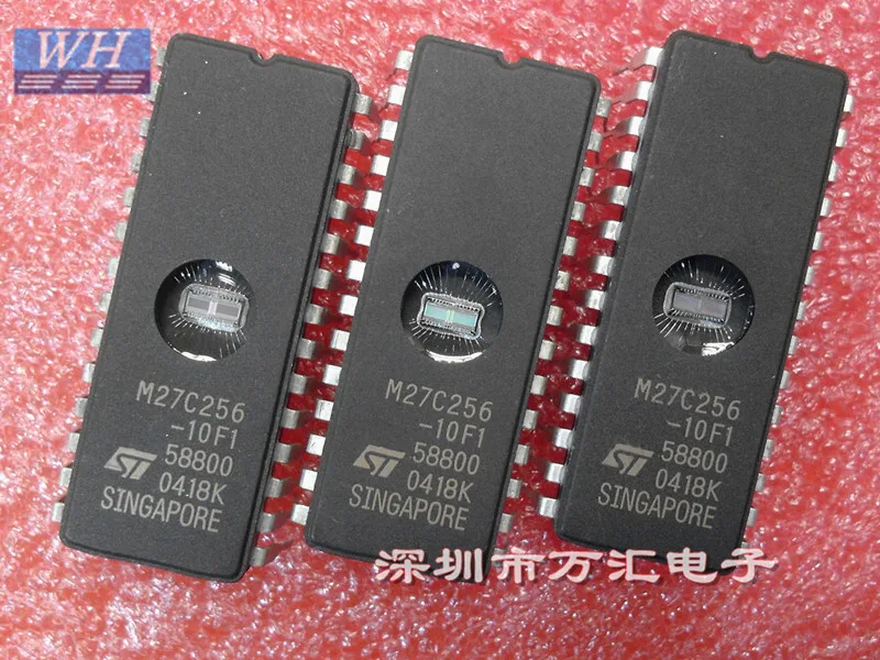 10 шт./лот M27C256B M27C256B-10F1 M27C256 CDIP28 IC устройство стирания ппзу УФ-излучением 256 кбит 100NS