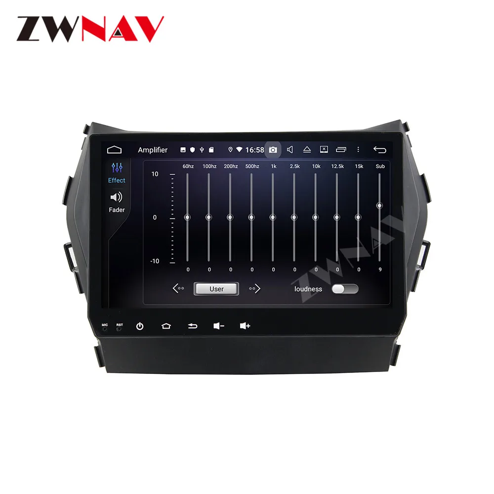 Android 9 IPS экран PX6 DSP для Hyundai IX45 Santa fe 2013 2017 автомобильный без DVD GPS мультимедийный