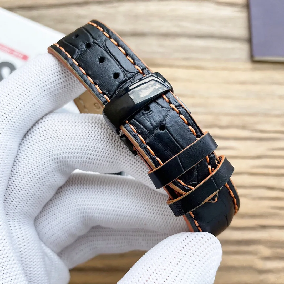 

2021 summer men's round mechanical watch scratch-resistant glass mirror multi-function 42mm