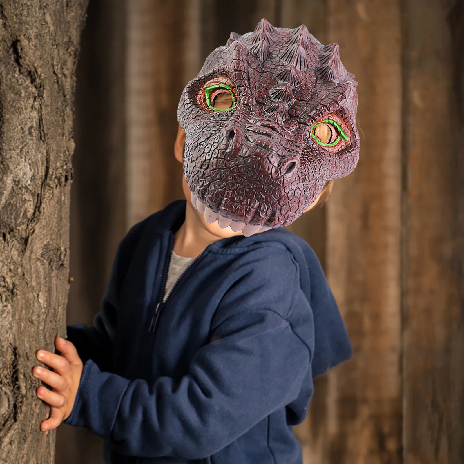 Новая маска дракона подвижная динозавра движущаяся челюсть для Хэллоуина