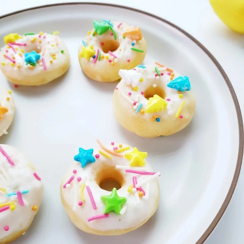 Съедобные пятиконечные звезды конфеты торт искусственные бусины красочные