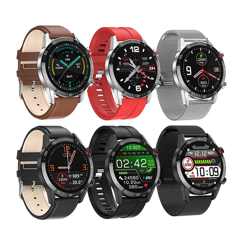 Новые смарт часы L13 для мужчин IP68 Водонепроницаемый ECG PPG Bluetooth Вызов кровяное