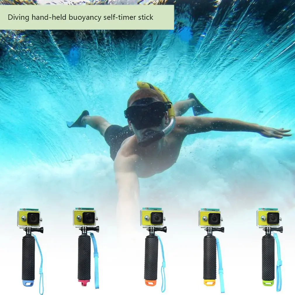 Поплавок рукоятка плавучий стержень палка монопод Штатив для Gopro Go Pro Hero 5 4 3 Xiaomi Xiomi Yi 2 4 K 4 K Экшн-камера