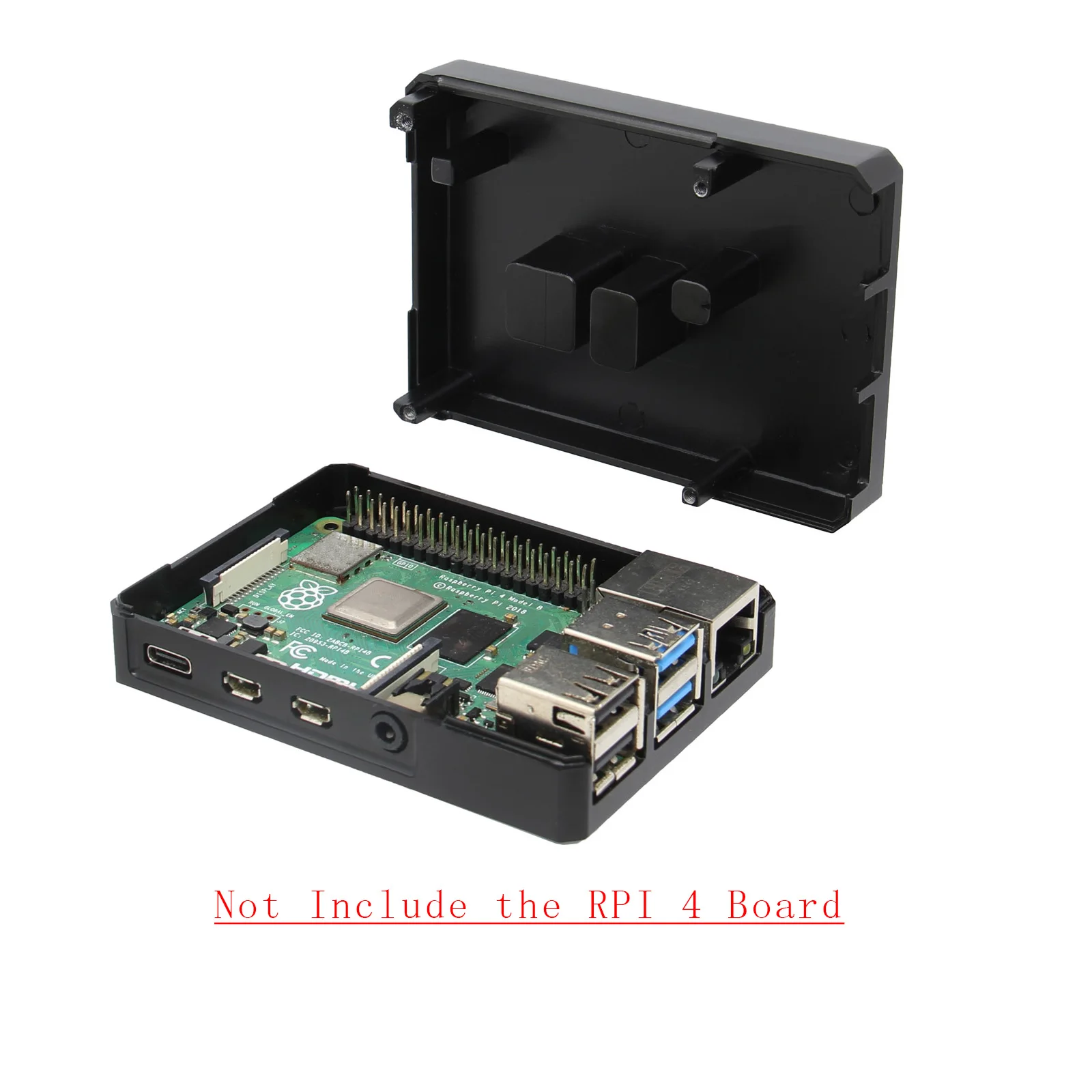 Чехол для Raspberry Pi 4 металлический чехол из алюминиевого сплава только Model B - купить