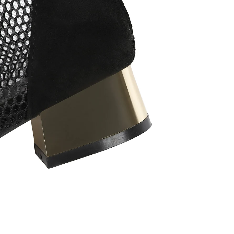 Lndividuality/дышащие ботильоны с металлическим квадратным носком и вырезами Новая