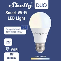 shelly duo rgbw 9w wifi smart light led bulb work with alexagoogle home 220 240v rgbwhite dimmable timer function magic bulb