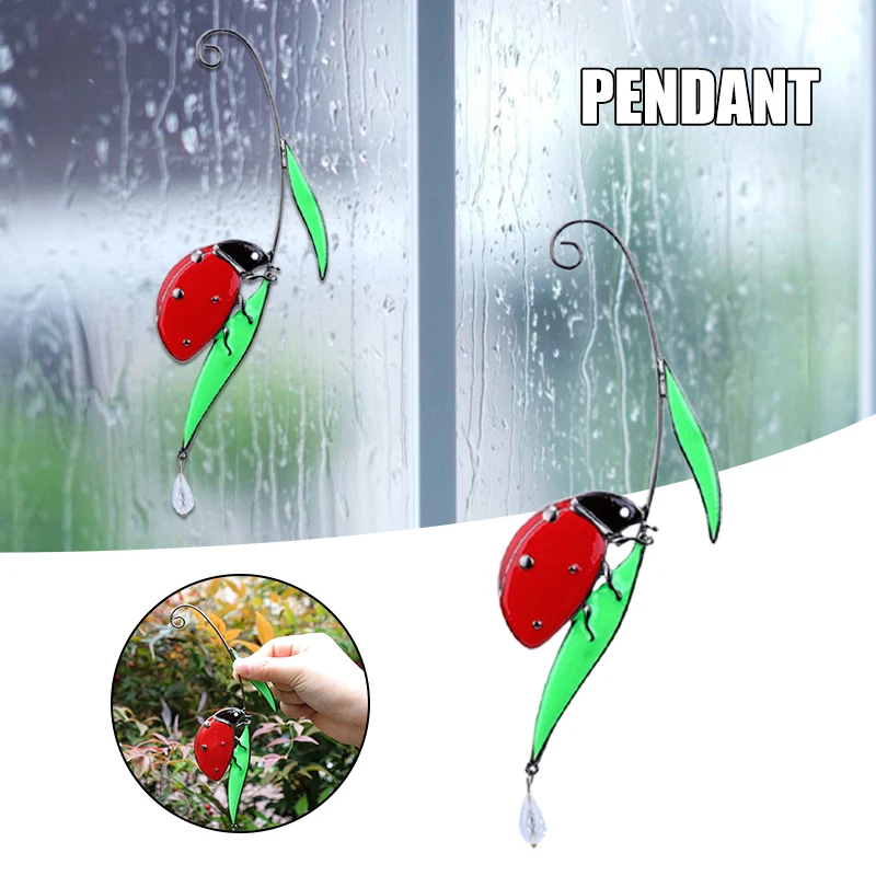 Новое металлическое украшение божья коровка художественный домашний Настенный