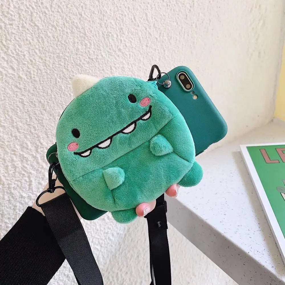 ORYKSZ 3D мультфильм Динозавр бумажник силиконовый чехол для телефона iPhone 6S 7 XS Max X XR 6