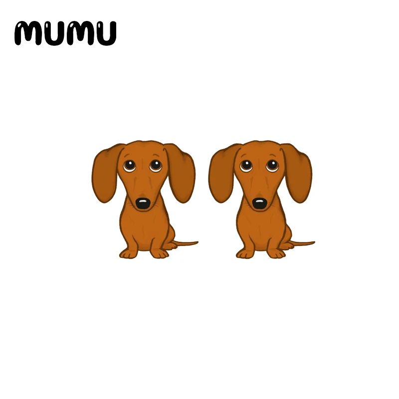 2021 новые серьги-гвоздики в виде таксы эпоксидные украшения Смола милые акриловые