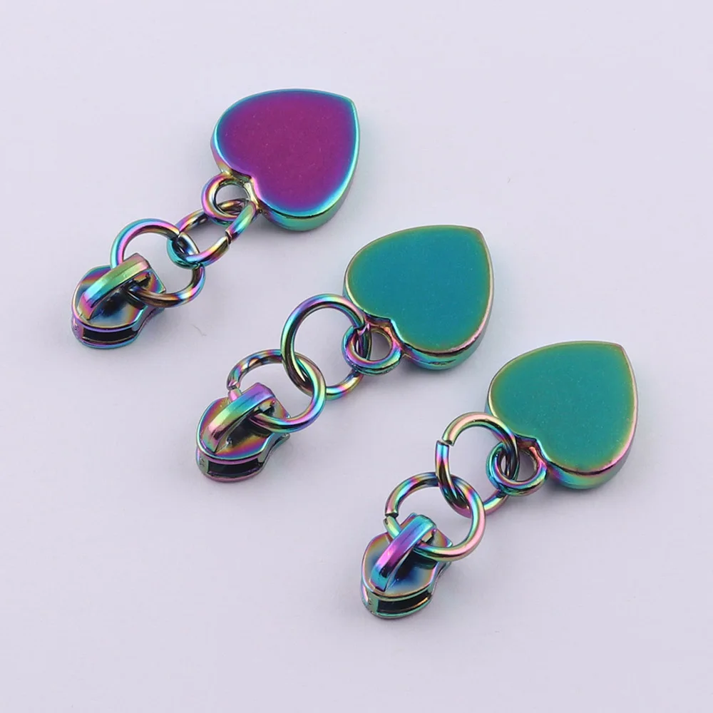 Головка для застёжки-молнии Размеры 3 # Радуга пулер застежки-молнии молния с