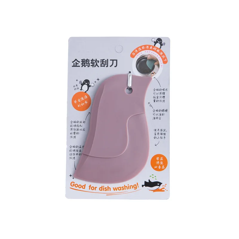 

Penguin soft scraper household kitchen multifunctional scraper oil plate to scrape oil stains cleaning stovetop baking kitchen g