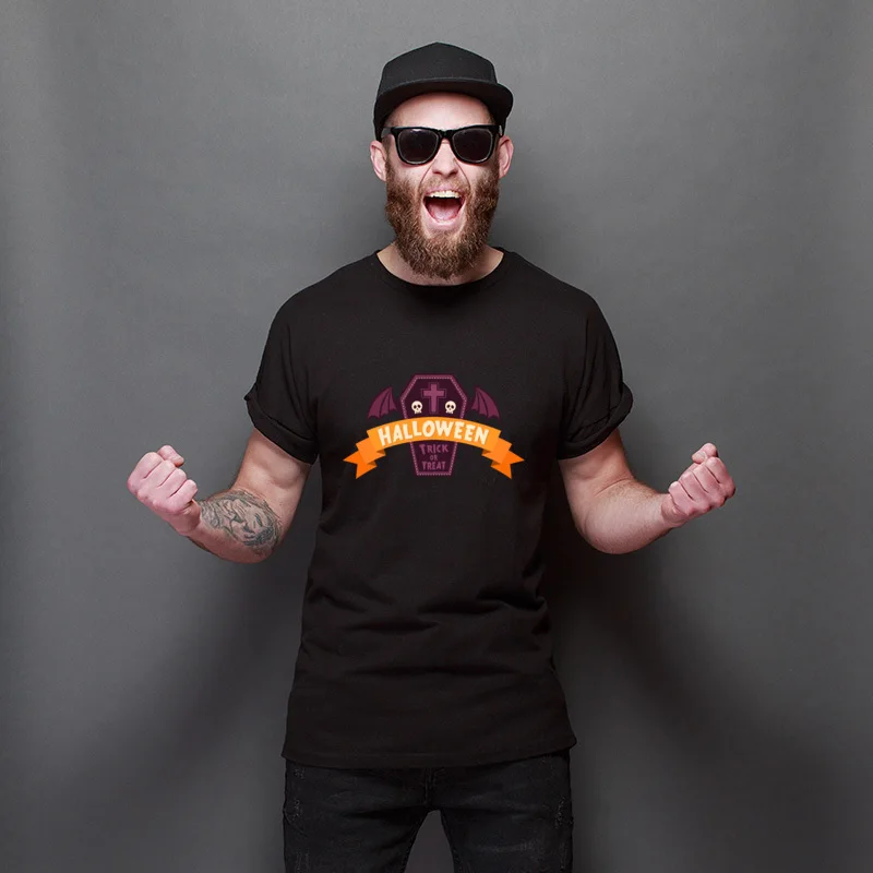 

Father Day Halloween Customized O Neck Tee Shirt O-Neck Fitted Tee-Shirts Oversized Short Sleeve T-Shirts Hipster