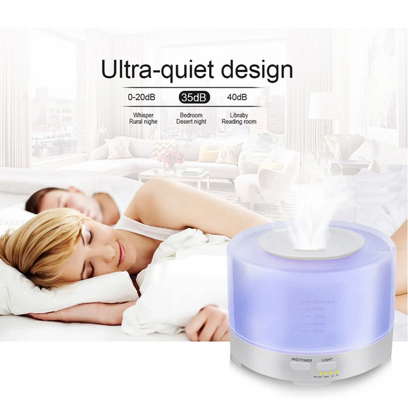 500 мл увлажнитель с пультом дистанционного управления 7 светодиодных ламп