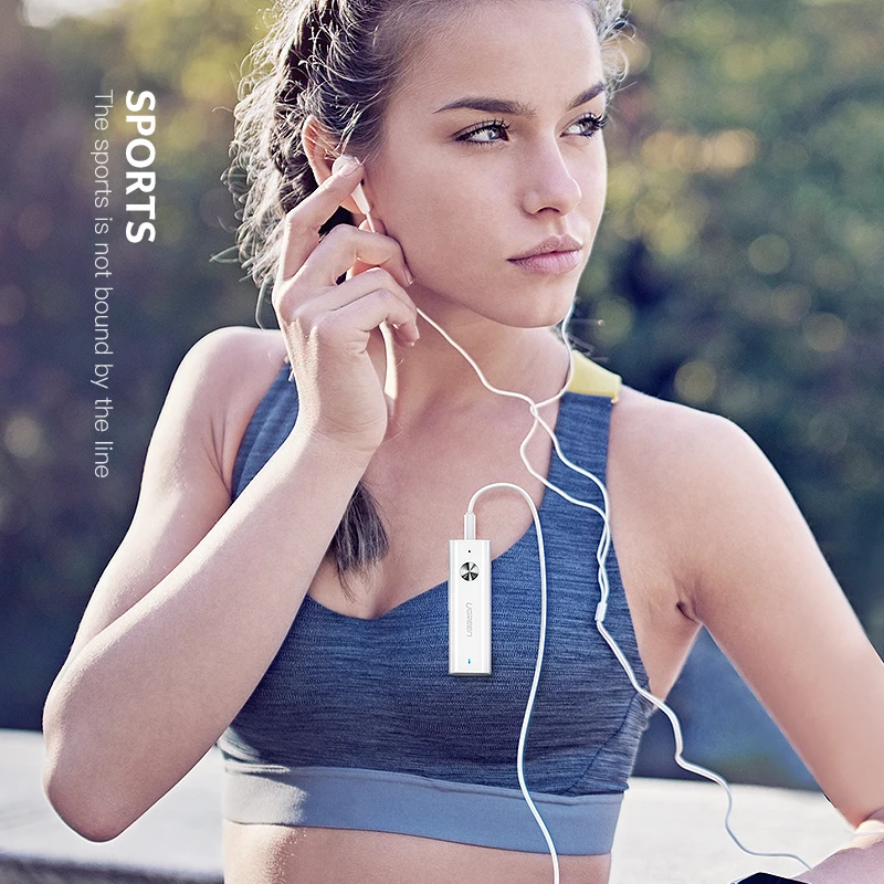 UGREEN aptX LL Bluetooth приемник 5 0 HiFi беспроводной аудио адаптер с задней клипсой