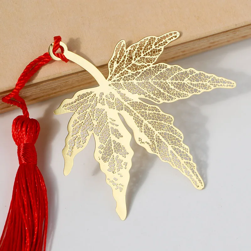 Листовая Закладка пользовательские латунные пустотелые гравированные