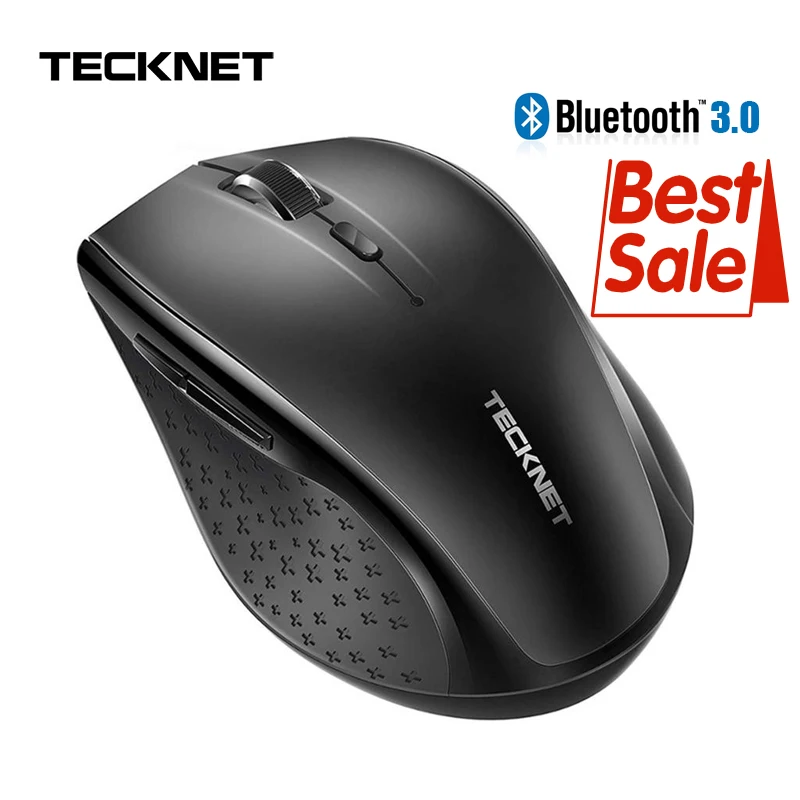 Tecknet Bluetooth Беспроводной Мышь 2.4 г 2600/2000/1600/1200/800 Точек на дюйм для ноутбука Тетрадь PC компьютер