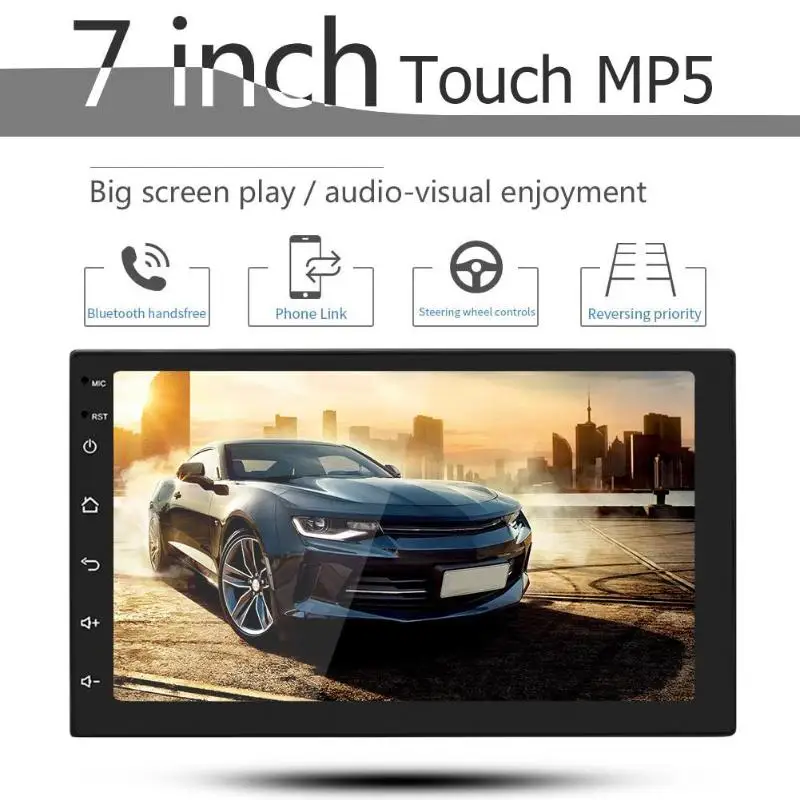 Автомагнитола 2 DIN на Android 7168 MP5 Play GPS Wi-Fi радио автомобильный центральный