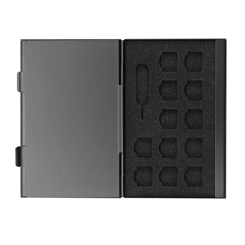 

Micro Sim Nano Cards Storage Case Lightweight Multifunctional SIM Card Holder Box With 21 In 1 OTG Card Reader Storage Box Case