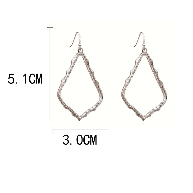 Высокое качество дизайнер оправа серьги капли с Модный Вдохновенный Ювелирная