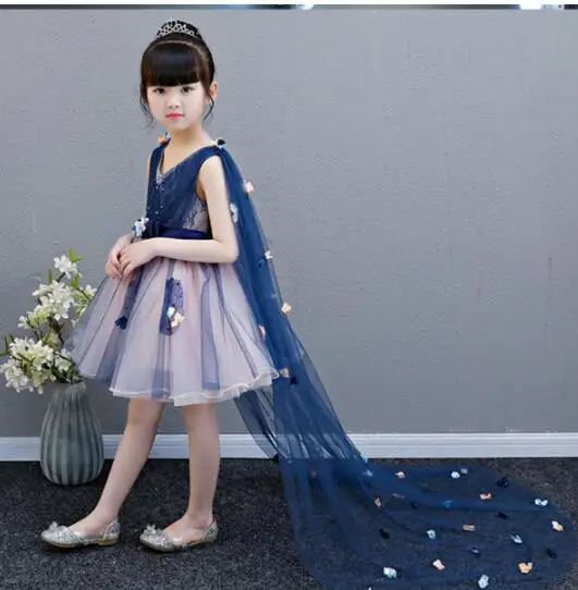 Элегантные кружева платье для первого причастия Бисер Тюль длинное вечернее со