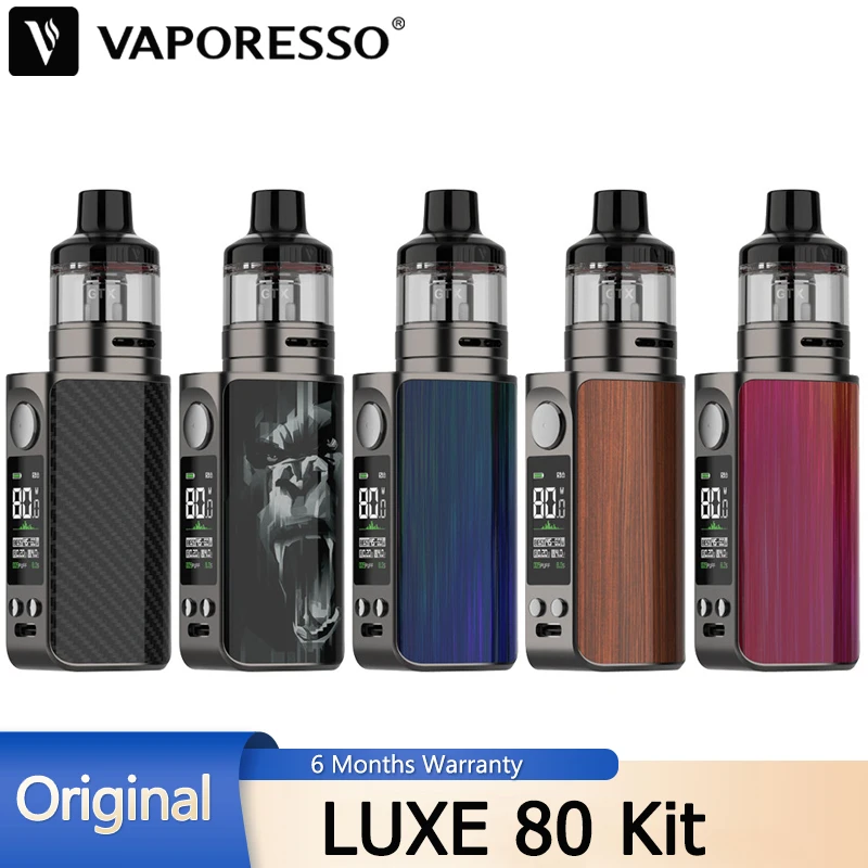 Оригинальный комплект Vaporesso LUXE 80 батарея 2500 мАч боксмод Вт вейп с 5 мл GTX Pod 26
