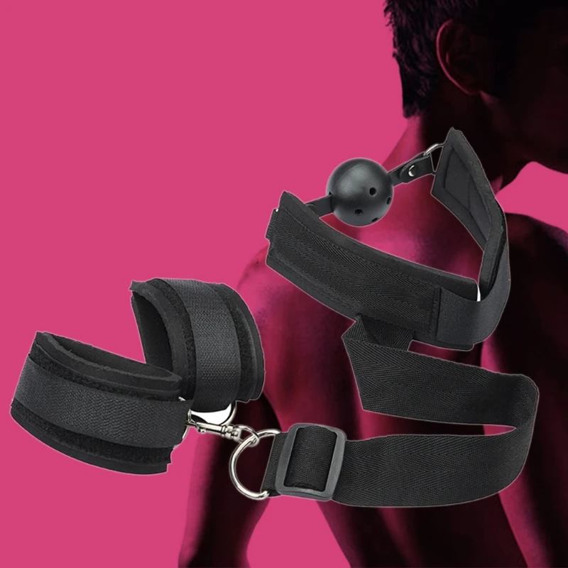 Эротические секс-игрушки для пар женские наручники с открытым ртом ведомых