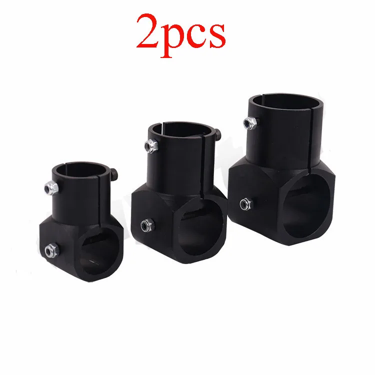 2 uds. aleación de aluminio nuevo D16 мм/D20 мм/D25 мм/d30 мм tripie unión en T tubo carbono completo conector fijo para|Детали и