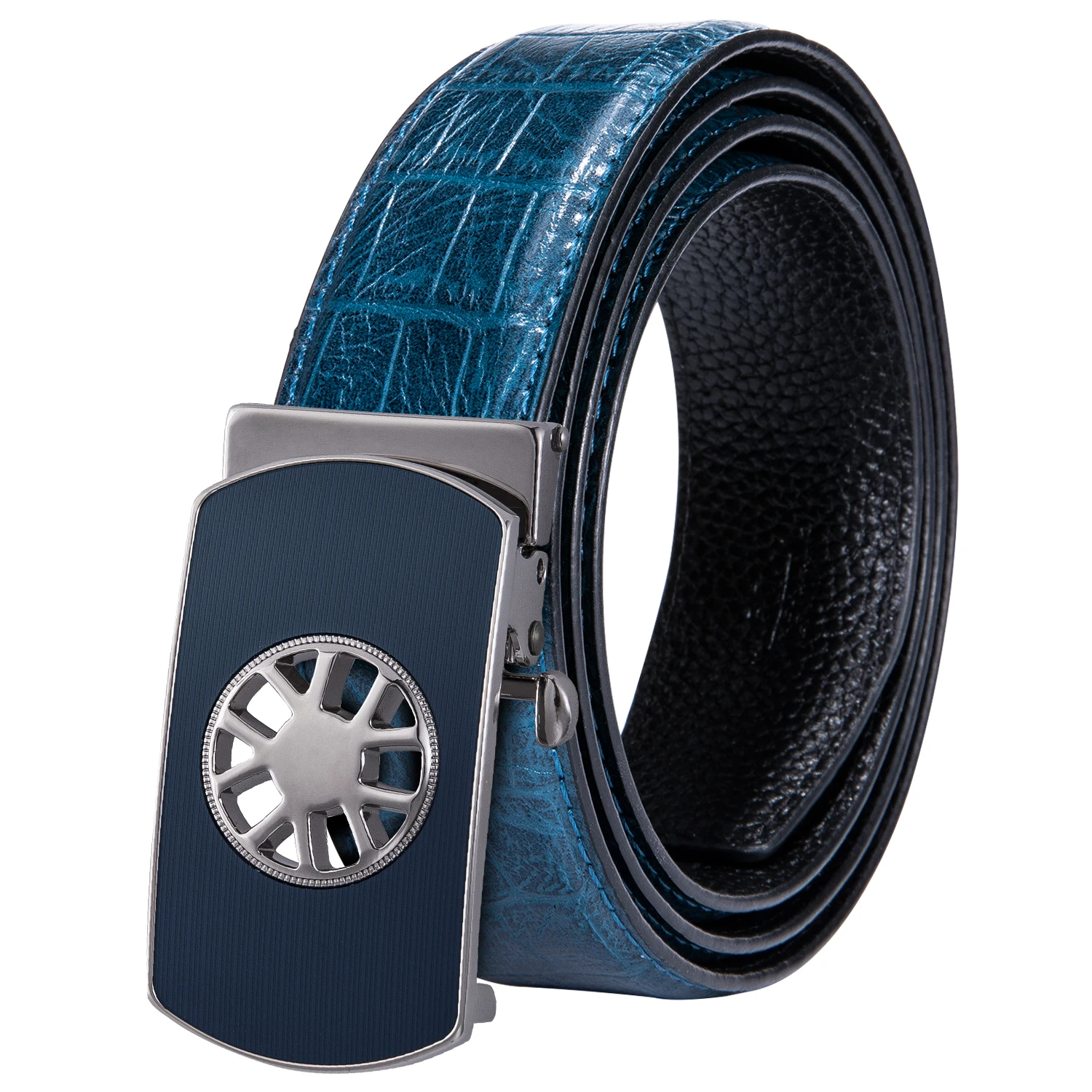 

Ремень мужской из натуральной кожи с автоматической пряжкой, 110-130 см