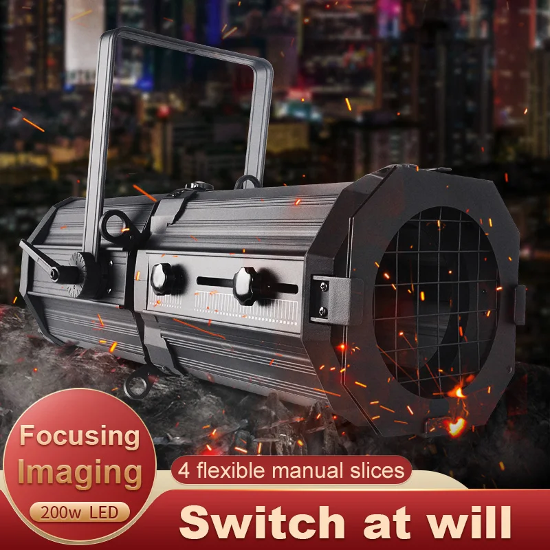 

RGBW 4in1 LED Zoom Profile Light TV Studio Theater Stage Light Profile Spotlights DMX512 Light Strobe Light 180w/200w/300w