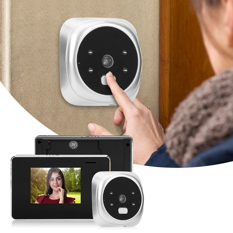 

2.8 Inch Digital Electronic Doorbell 125 Degree Video Doorbell Electronic Peephole Door Camera Home Security Viewer